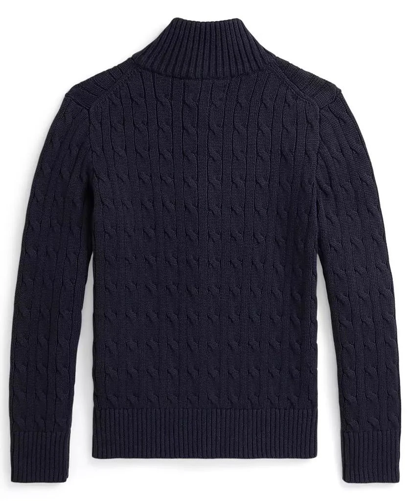 Ralph Lauren Boys 8-20 Cable-Knit Cotton Full-Zip Sweater 2