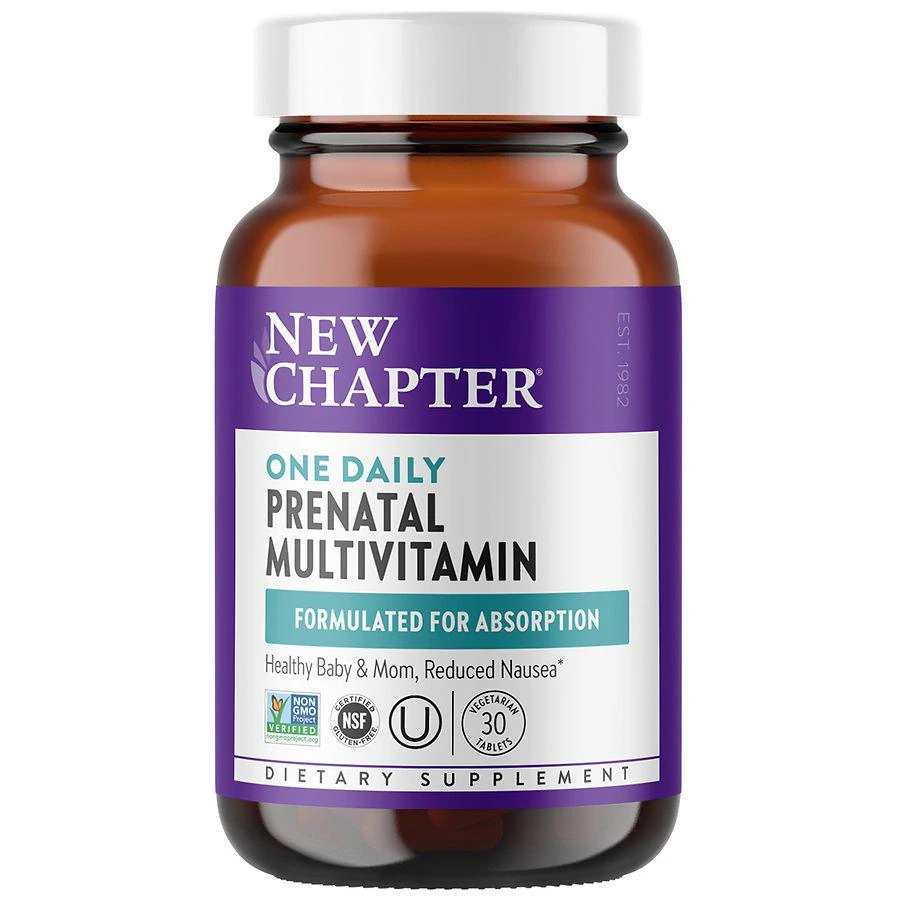 New Chapter One Daily Prenatal Multivitamin, Vegetarian Tablets 1