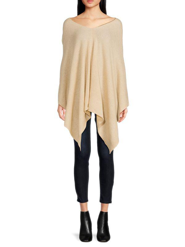 Saks Fifth Cashmere Poncho size online L