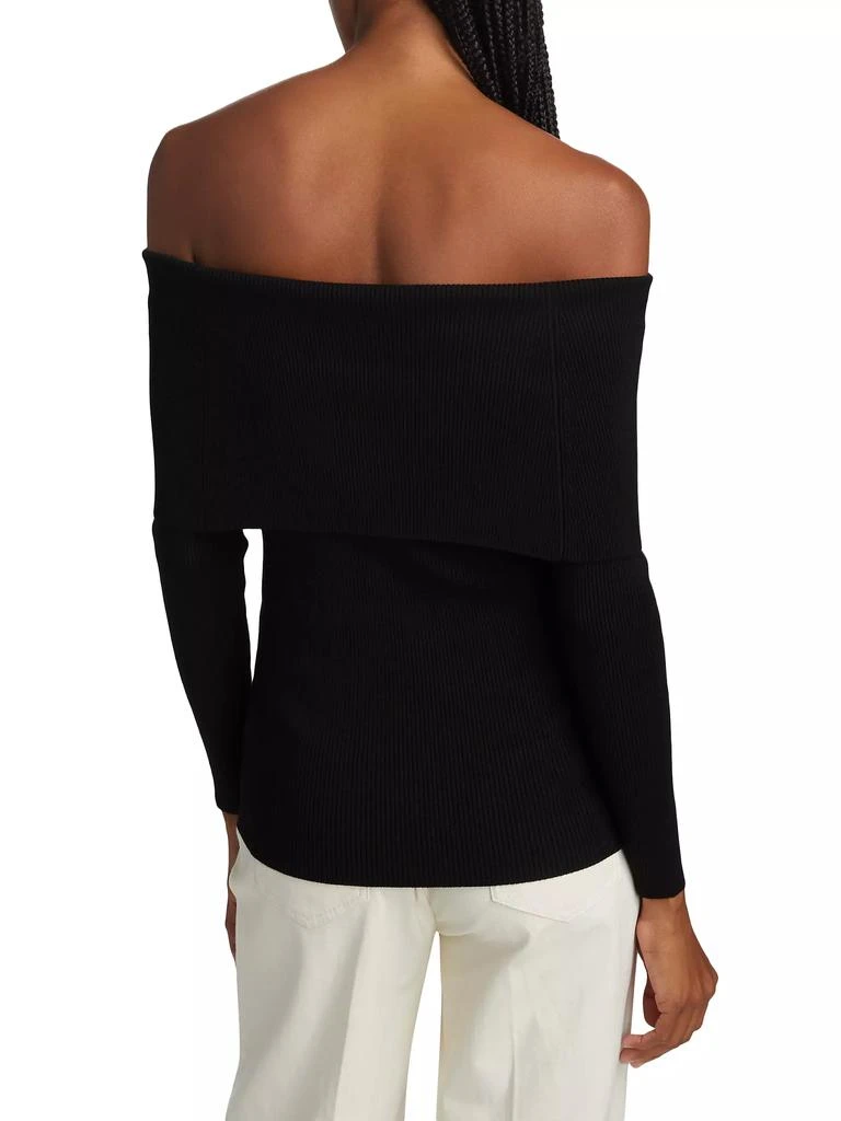 Tahari Imani Rib-Knit Off-The-Shoulder Sweater 5
