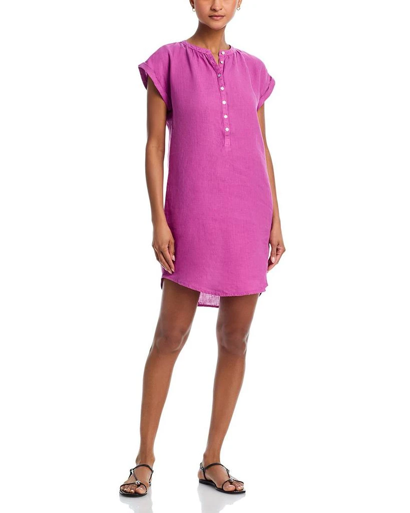 Linen Cap Sleeve Henley Mini Dress  On Sale Now with Up to 67% Off |  Discover Exclusive Deals & Savings at BeyondStyle  Authentic Bella Dahl  women|dress with Limited-Time Discounts, Free