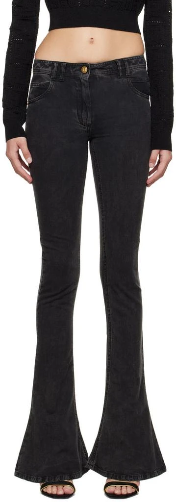 Balmain Black Bootcut Jeans 1
