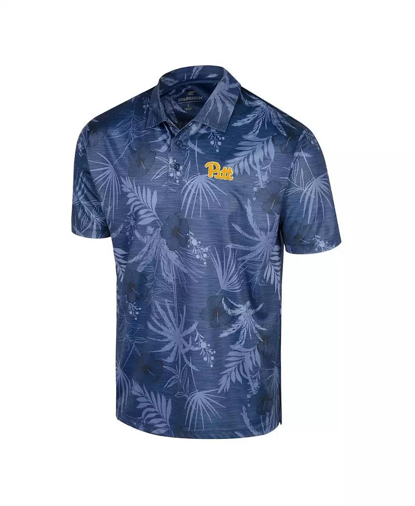 Colosseum Men's Royal Pitt Panthers Palms Team Polo Shirt 3