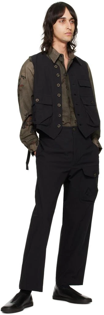 UMA WANG Black Paxton Cargo Pants 4