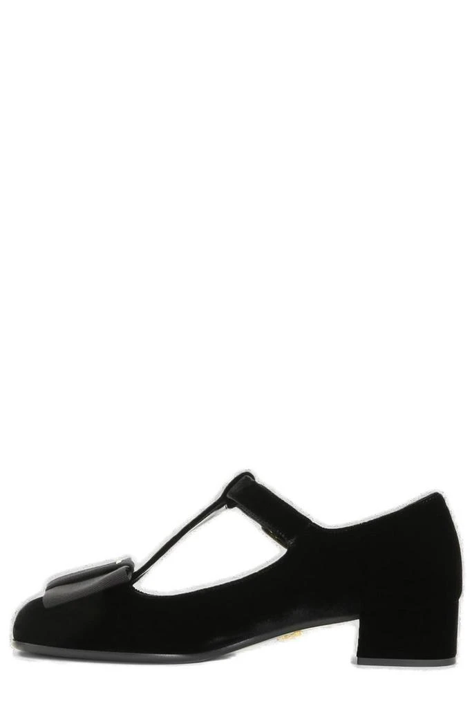 Prada Prada Bow Detailed Block Heeled Pumps 2
