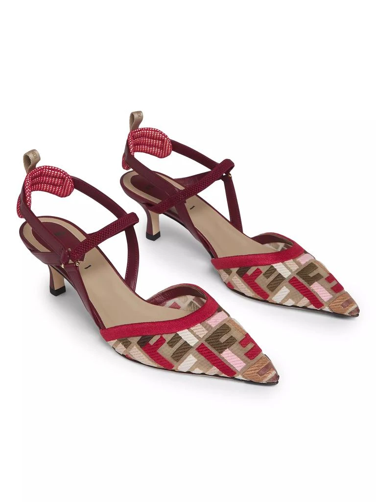 Fendi Colibri Lite 55MM Slingback Pumps 2