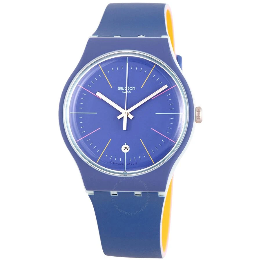 Swatch Blue Layered Quartz Blue Dial Men's Watch SUOS403 1