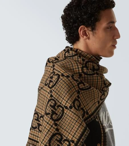 Gucci GG wool jacquard scarf 3