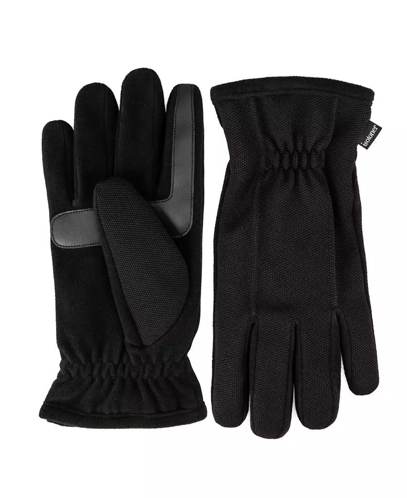 Isotoner Signature Men's Tech Stretch Fleece Palm Gloves