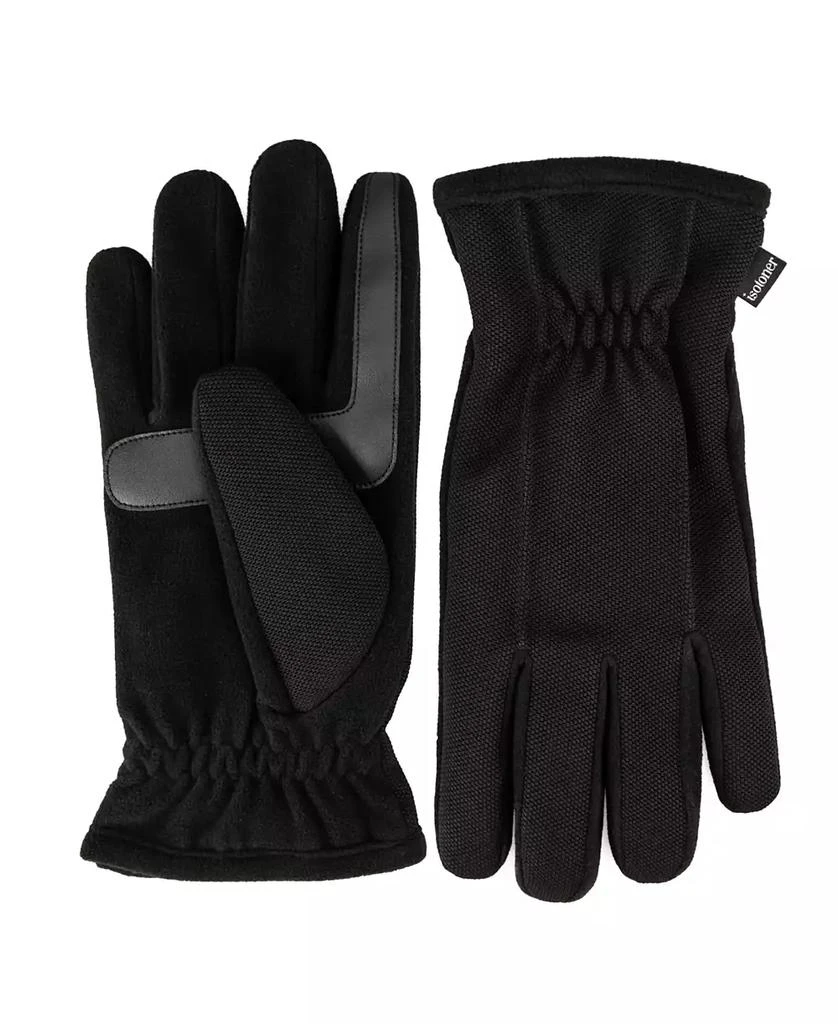Isotoner Signature Men's Tech Stretch Fleece Palm Gloves 1