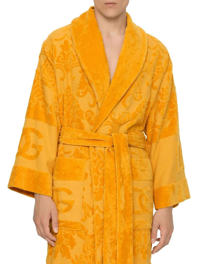 Dolce & Gabbana Cotton Jacquard Bathrobe 6