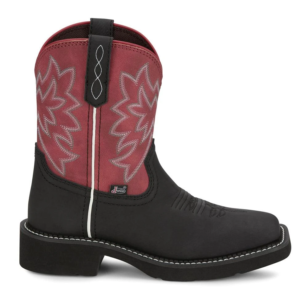Justin Boots Sunny Wide Square Toe Cowboy Boots 1