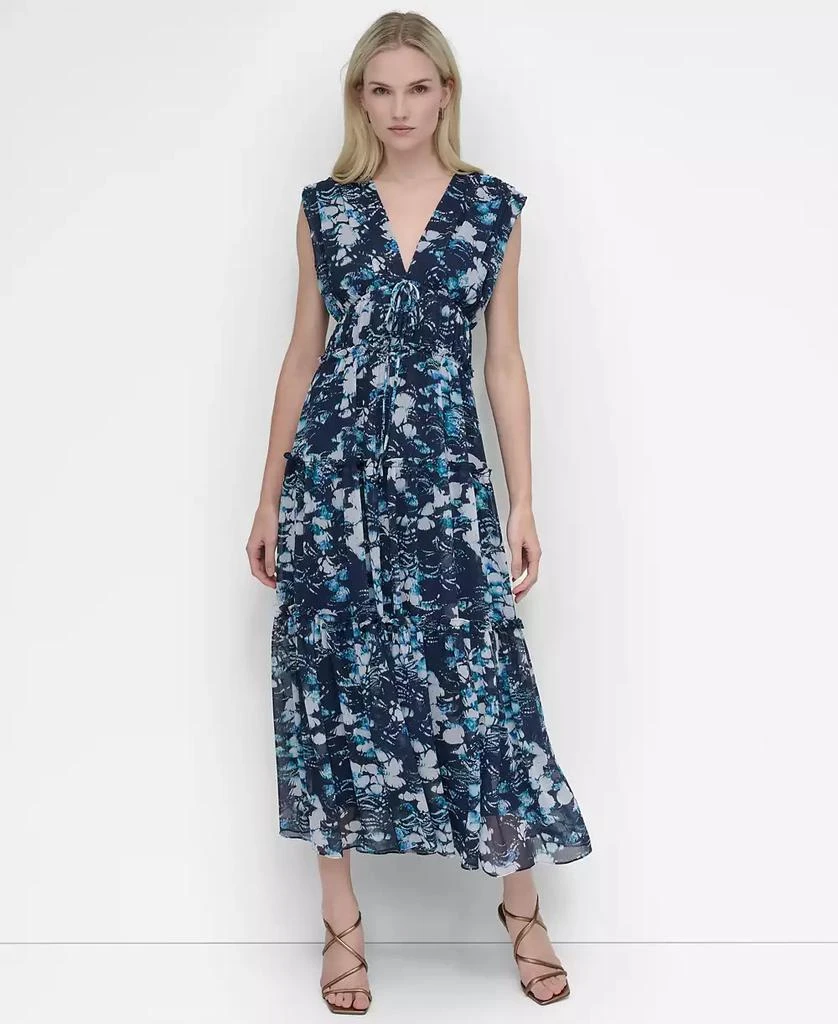 Shop Women's Printed V-Neck Empire-Waist Tiered Midi Dress on Sale at  BeyondStyle  Get 74% Off Women's Printed V-Neck Empire-Waist Tiered Midi  Dress with Limited-Time Flash Deals, Exclusive Discounts, and Special  Offers.