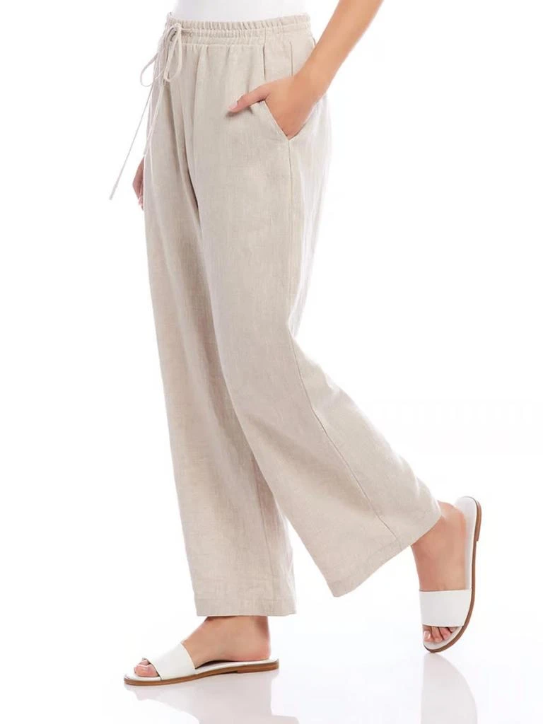 Karen Kane Drawstring Pants In Oatmeal 4