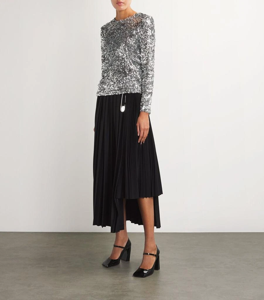 Maje Sequinned Long Sleeve Top 2