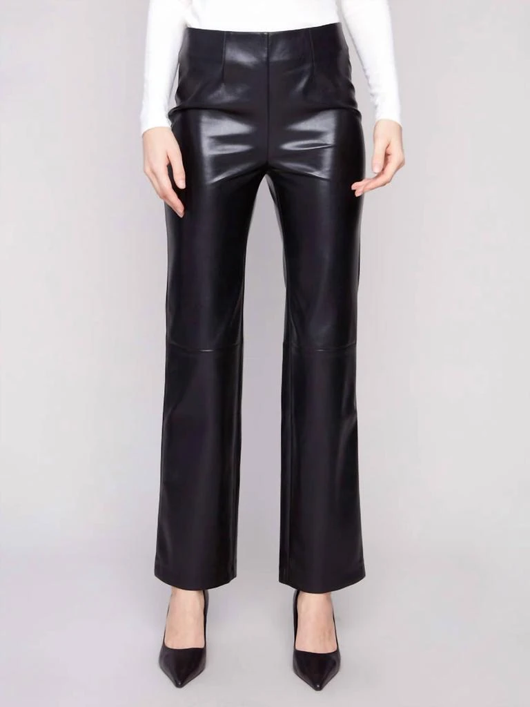 CHARLIE B Charlie B - Faux Leather Pull-on Pants