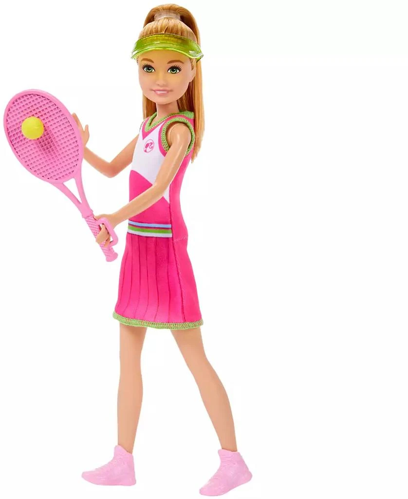 Barbie Stacie Chelsea Tennis Playset with 2 Dolls, Net 5+ Accessories, Moving Ball Action 2