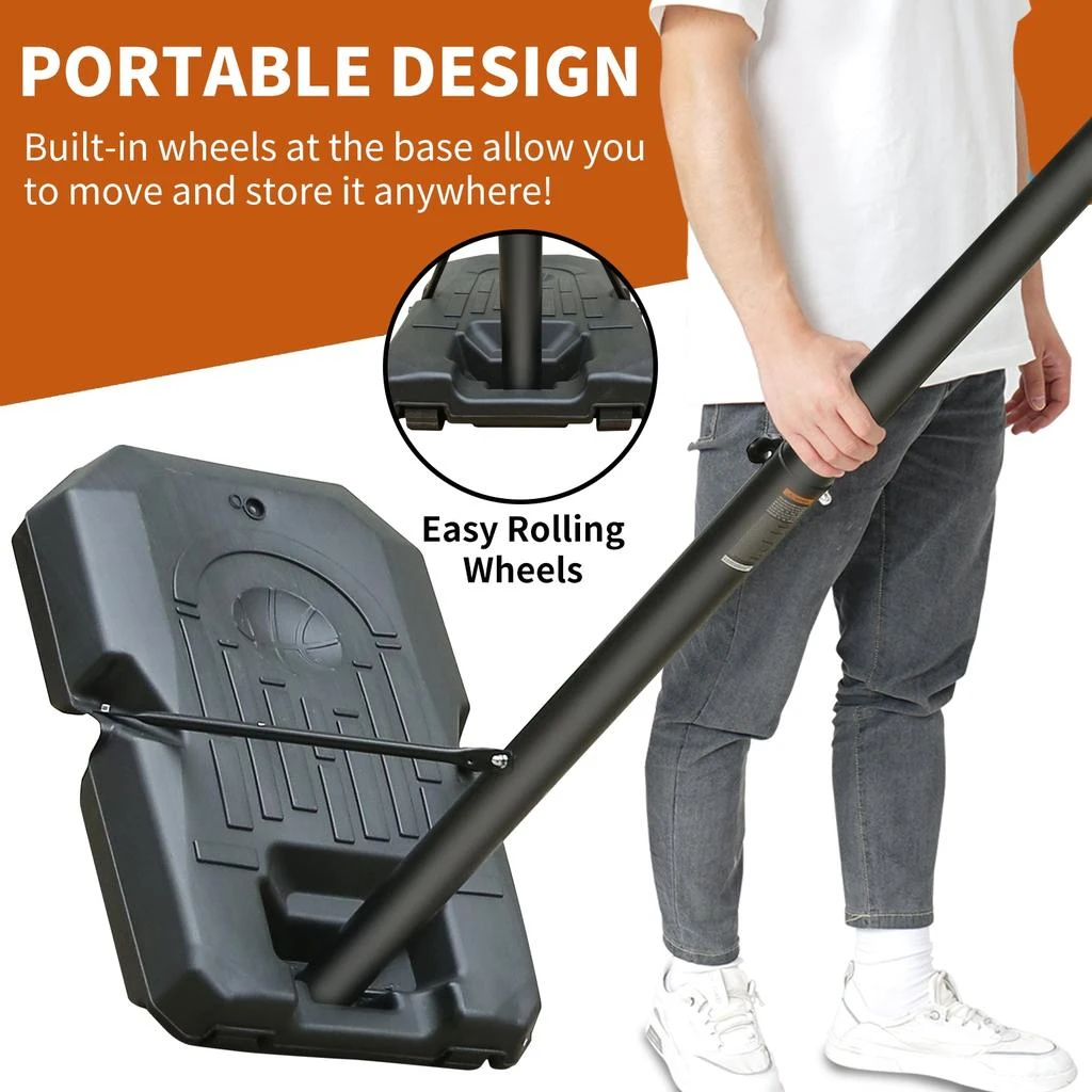 Streamdale Furniture Streamdale Adjustable 6.6-10FT Portable Hoop for Adults 3