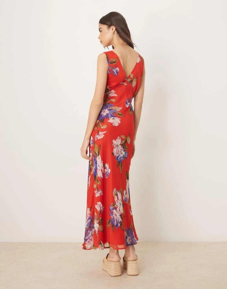 knee length dresses for ladies ASOS DESIGN Collared Wrap Midi Dress With Tie Belt In Terracotta main image 0