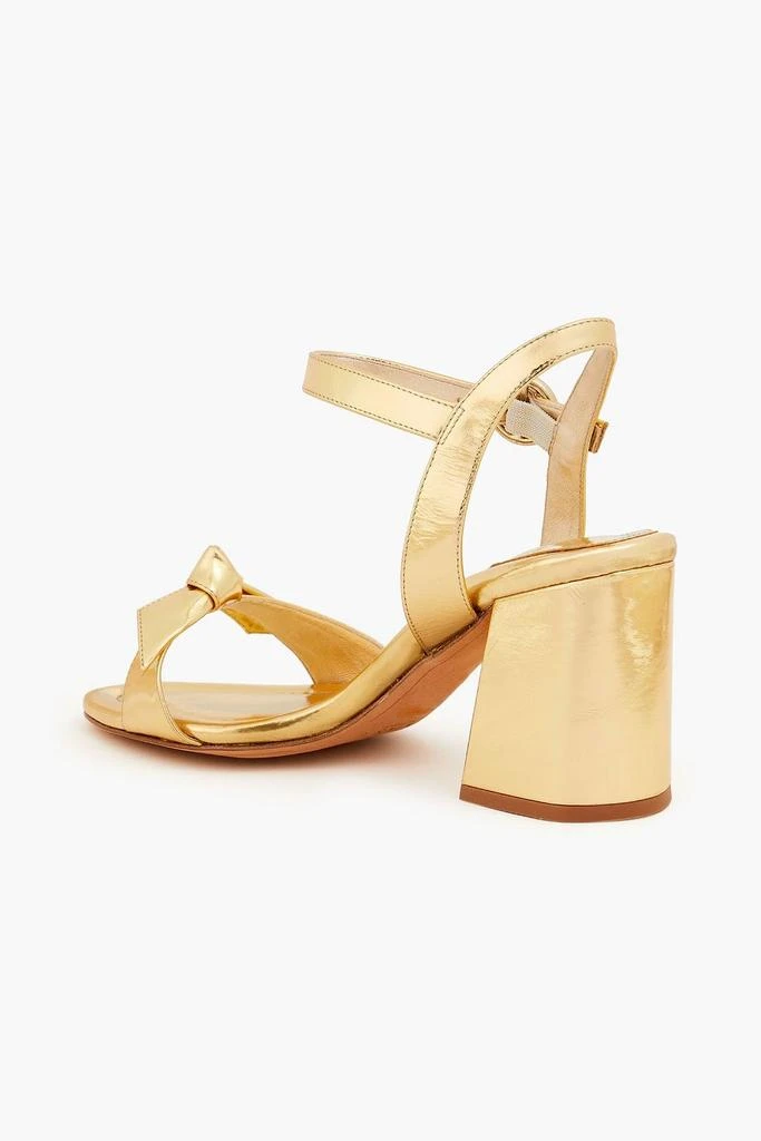 Alexandre Birman Clarita 75 bow-detailed mirrored-leather sandals 3