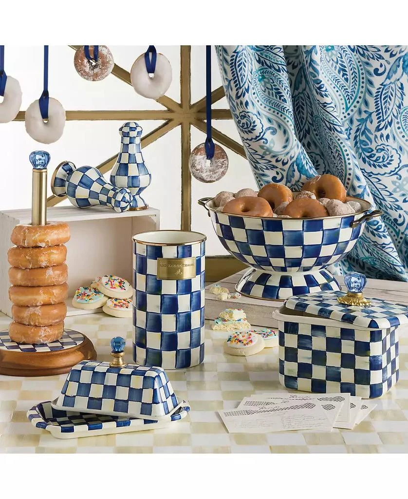 MacKenzie-Childs Royal Check Recipe Box 4