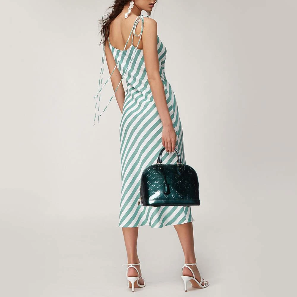 Louis Vuitton Louis Vuitton Bleu Nuit Monogram Vernis Leather Alma PM Bag 2