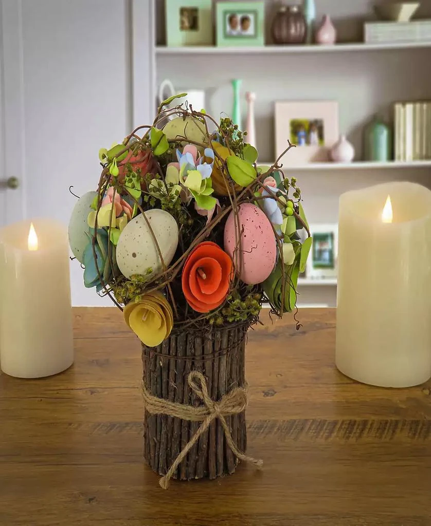 National Tree Company 8" Easter Egg Floral Bundle 3