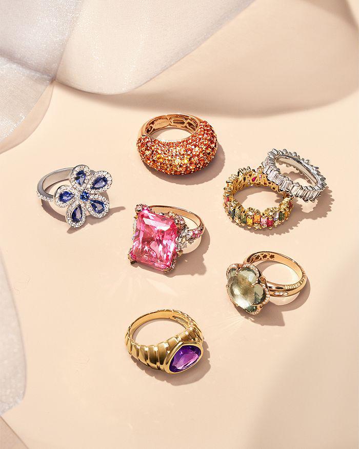 Pasquale Bruni 18K Rose Gold Bon Ton Diamond 
Prasiolite Dolce Vita Statement Ring