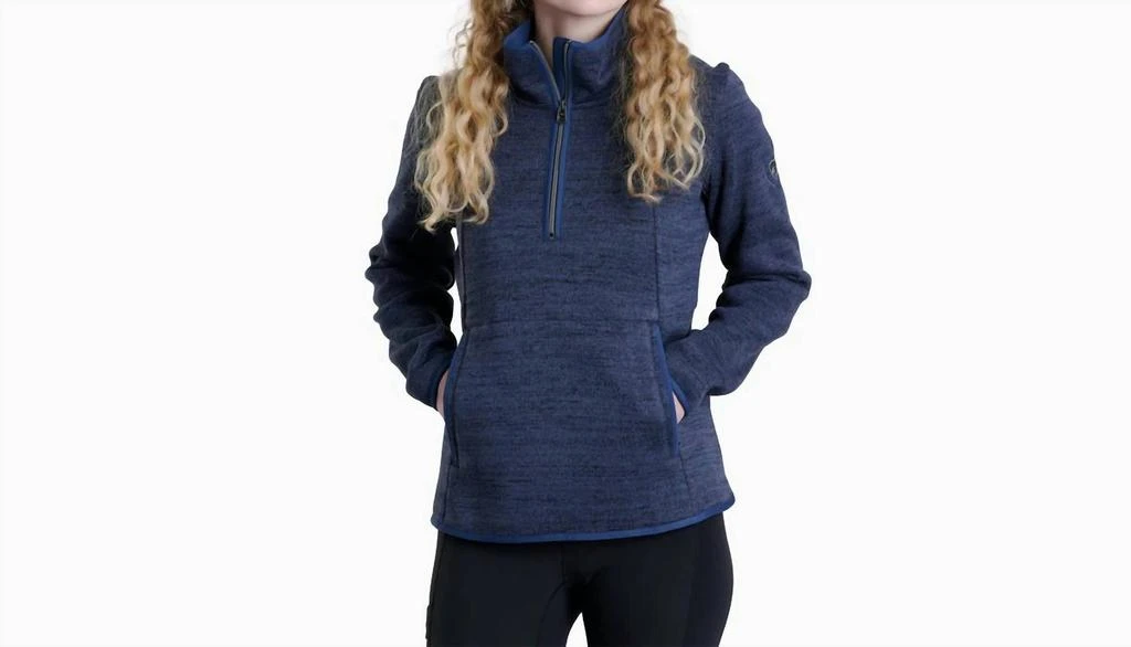 Kuhl Ascendyr 1/4 Zip Shirt In Stellar Blue 1