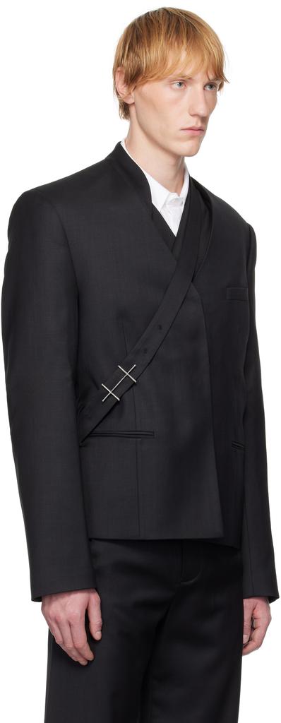 Heliot Emil Black Aegis Blazer