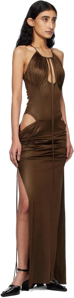 KNWLS Brown Cu Maxi Dress 4