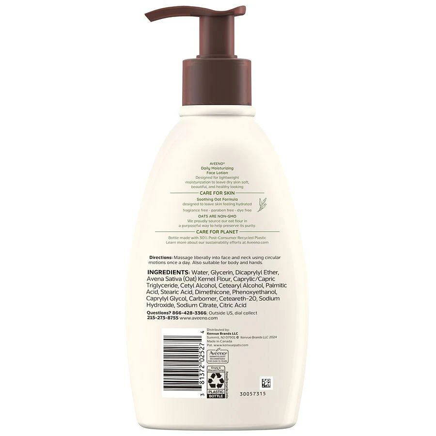 Aveeno Daily Moisturizing Face Lotion, Sensitive Skin 2