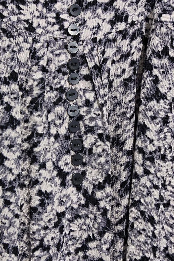 ba&sh Elroy gathered floral-print crepe mini dress 4