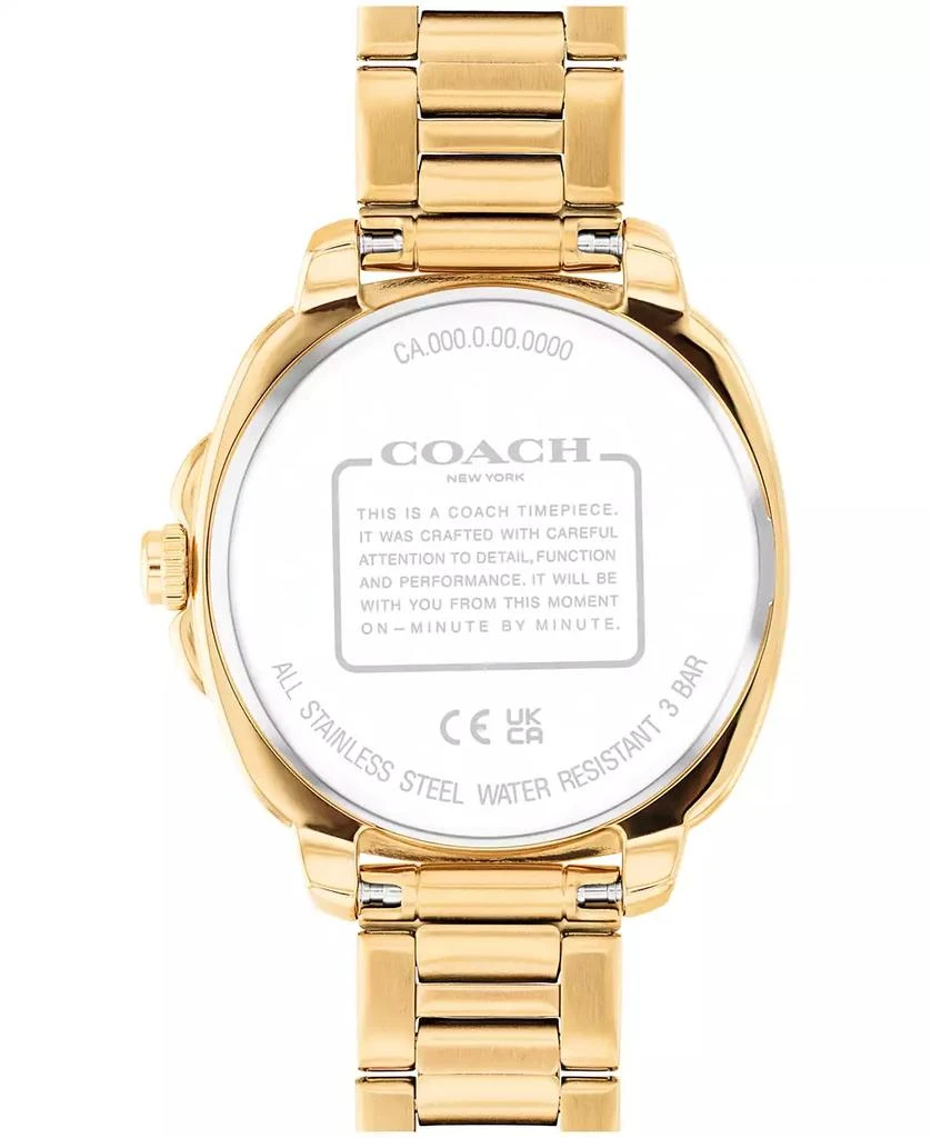 Coach Women's Kitt Gold-Tone Stainless Steel Bracelet Watch, 34mm 3