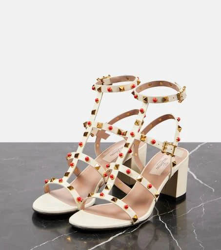 Valentino Rockstud 60 embellished leather sandals 4