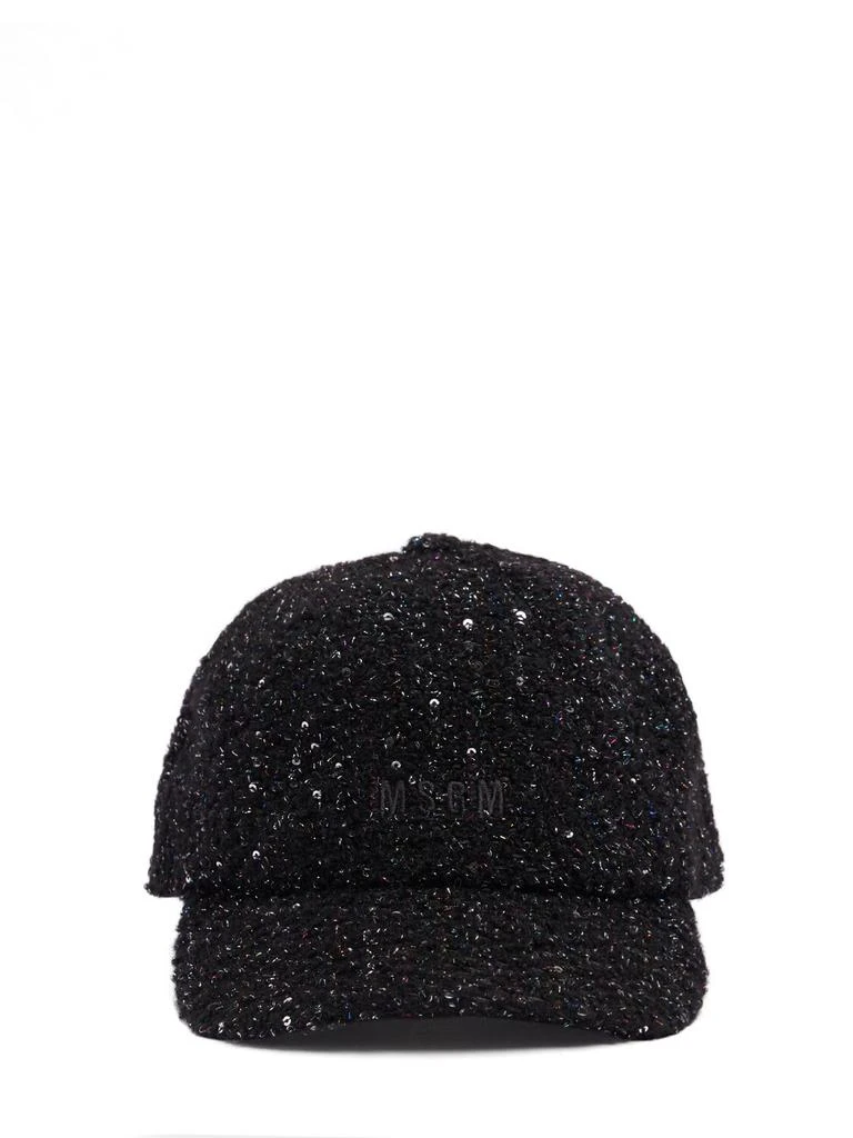 MSGM Tweed Baseball Hat 1