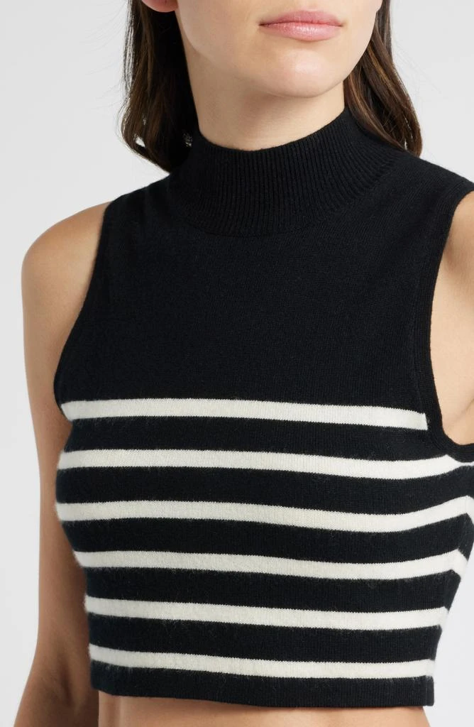 FRAME Cashmere Sleeveless Crop Sweater 4