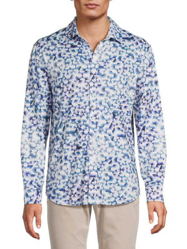 Robert Graham Geometric Long Sleeve Shirt