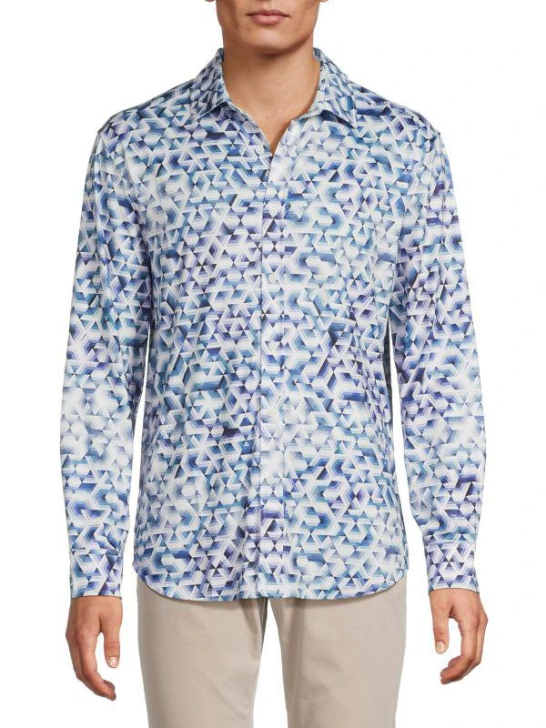 Robert Graham Geometric Long Sleeve Shirt 1