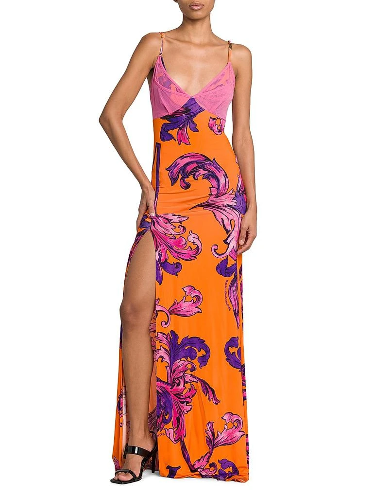 baroque bodycon dress Baroque Cutout Glam Bodycon Cocktail Dress RJ10742