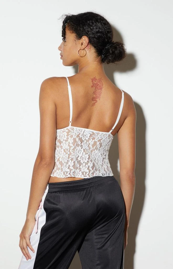LA Hearts Lace Split Hem Tank Top 3