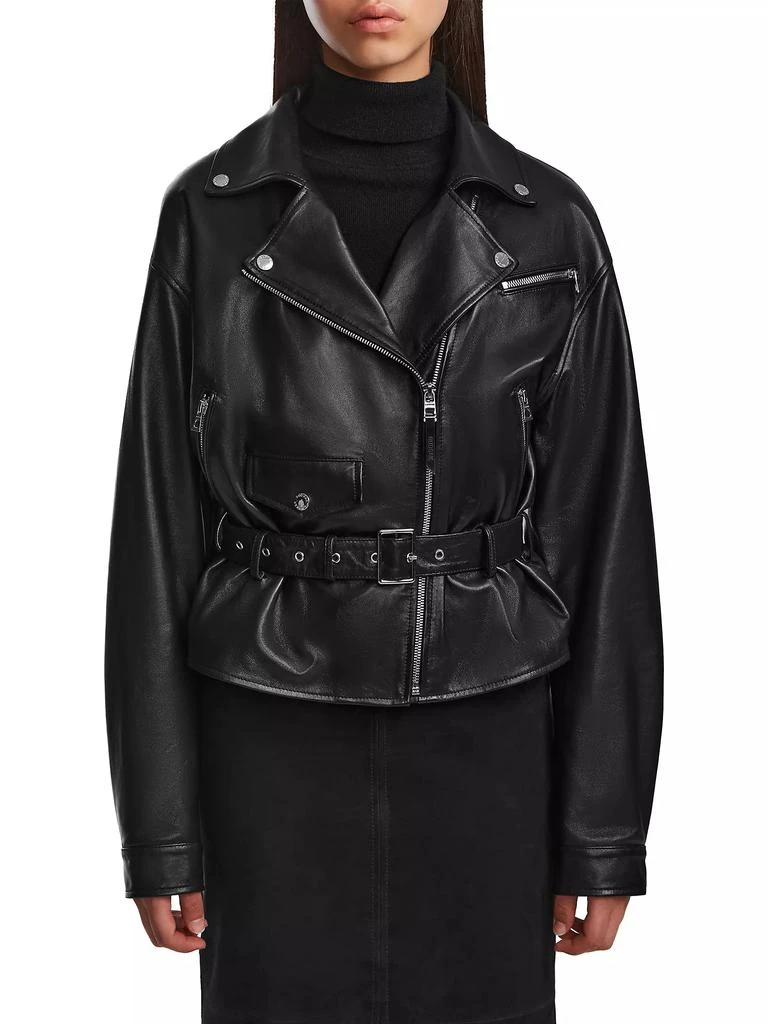 RUDSAK Arielle Leather Belted Jacket 3