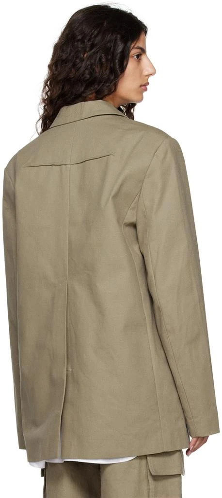 REMAIN Taupe Pocket Blazer 3