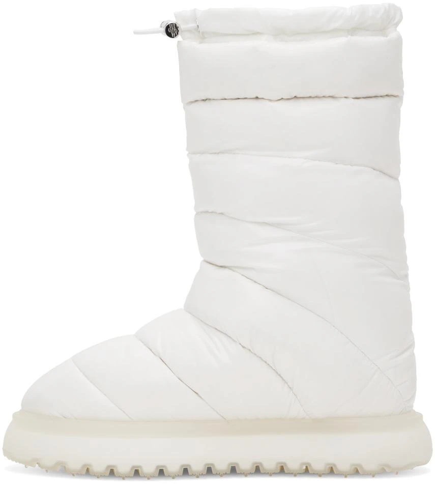 Moncler White Gaia Down Boots 3