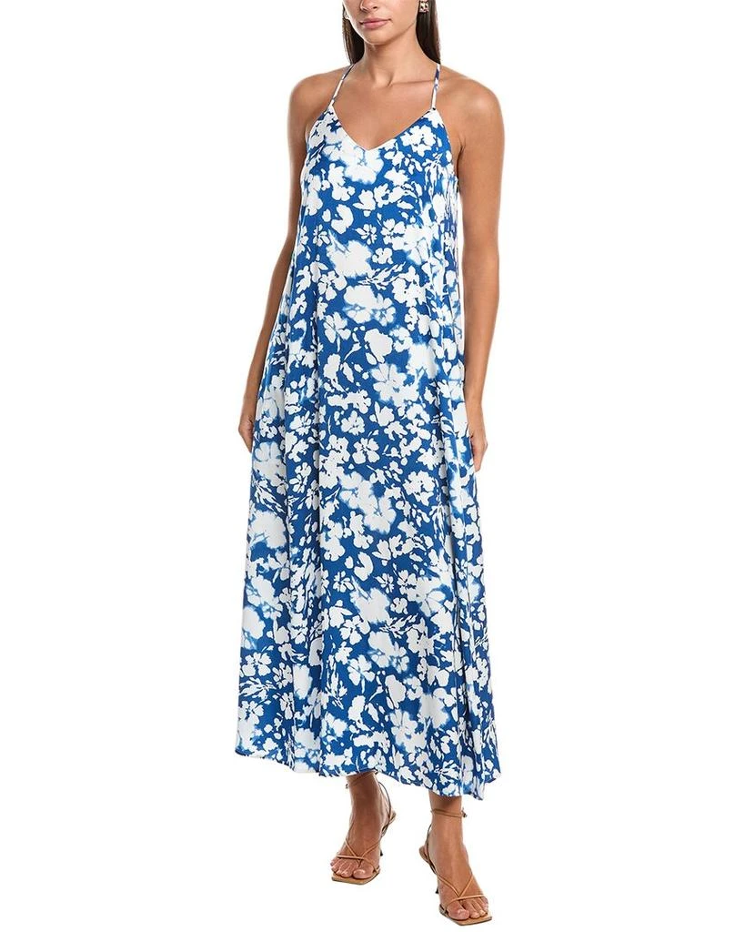 Nicole Miller Palma Satin Maxi Dress 1