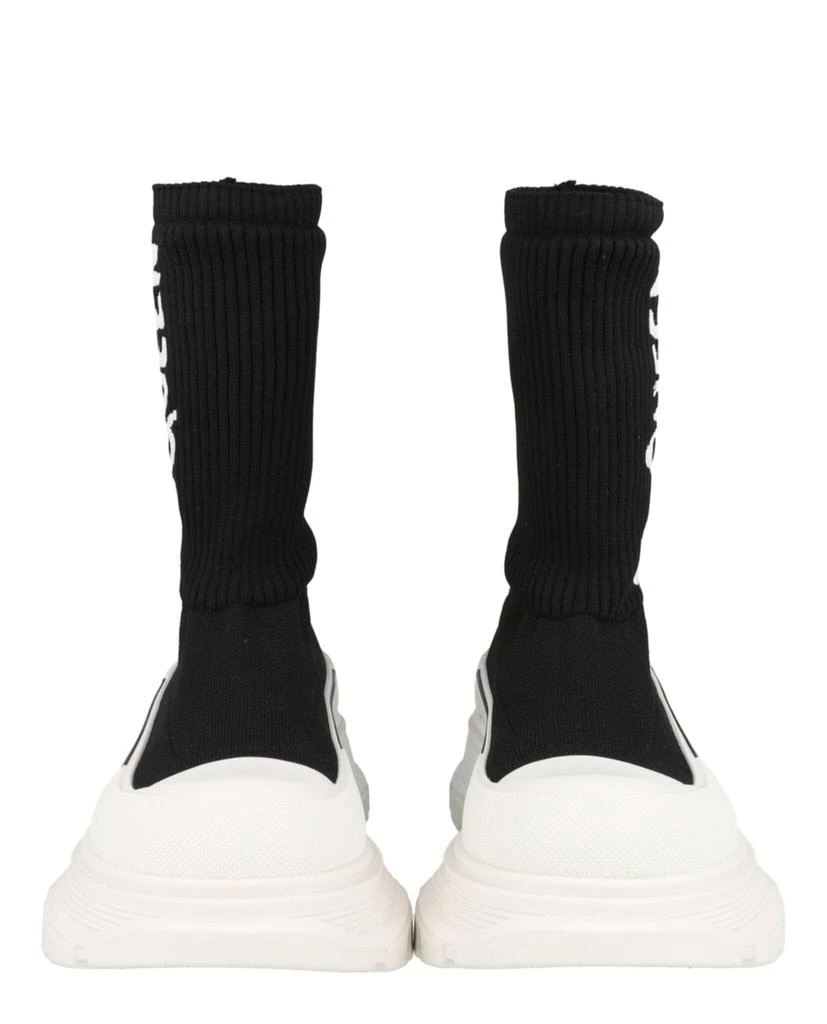 Alexander McQueen Ribbed Tread Slick Boots 5