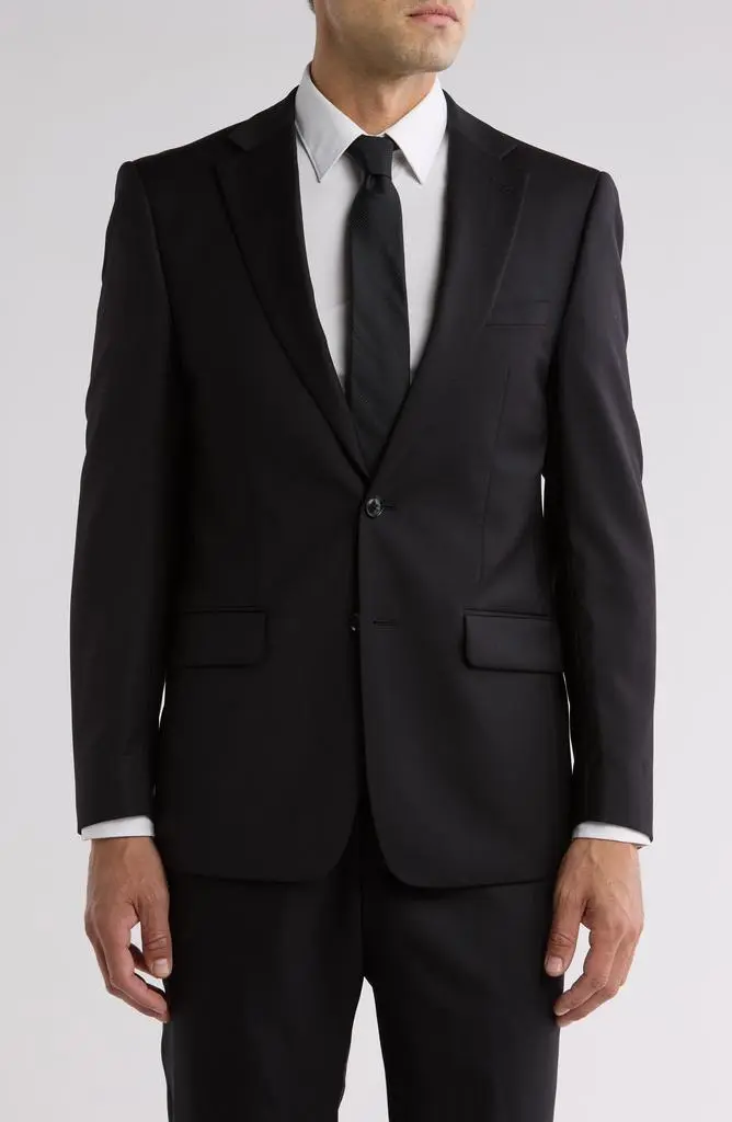 Calvin Klein Black Slim Stretch Suit Jacket