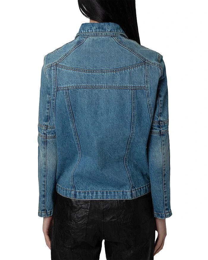 Zadig & Voltaire Bons Zippered Denim Jacket 3