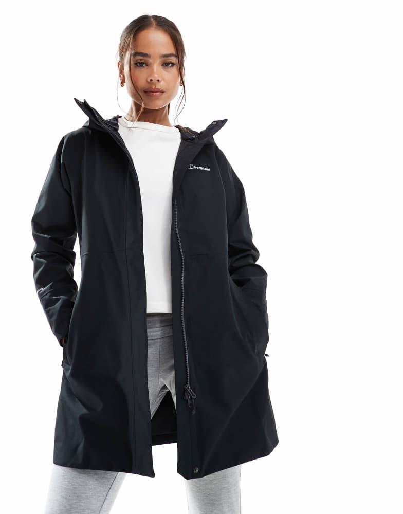Berghaus Berghaus Omeara Long Waterproof Jacket in black