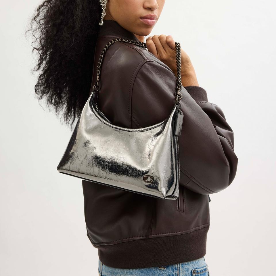 Coach Coach Juliet 25 Metallic Leather Shoulder Bag